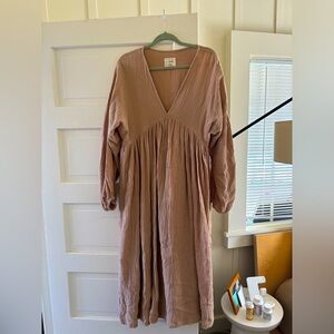 Boheme Women's Maxi Dress in Tan